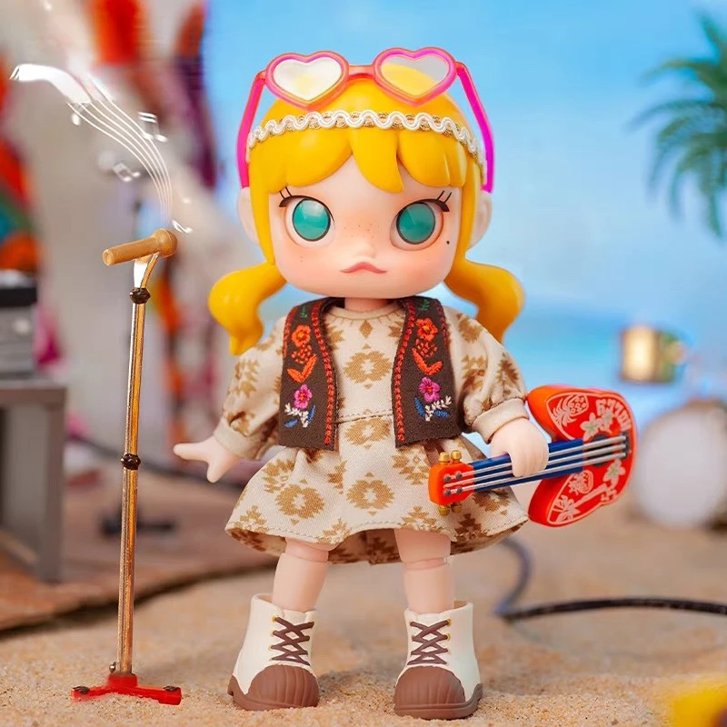 

Кавайная экшн-фигурка Молли пляж музыкальный фестиваль попмарт BJD Кукла коллекционная игрушка подарок для девочки на день рождения коробка сюрпризов