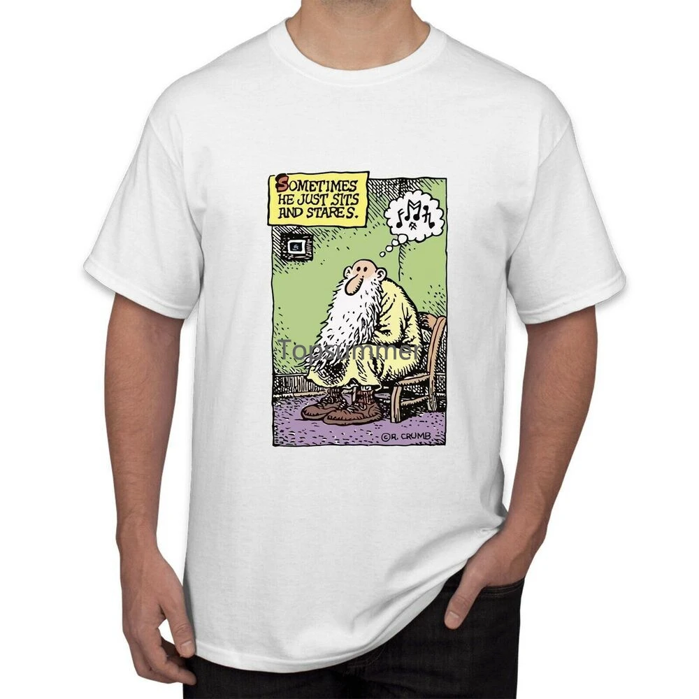 

Vintage Mr Natural R Crumb Mens T Shirt White Color Sizes S To 3Xl