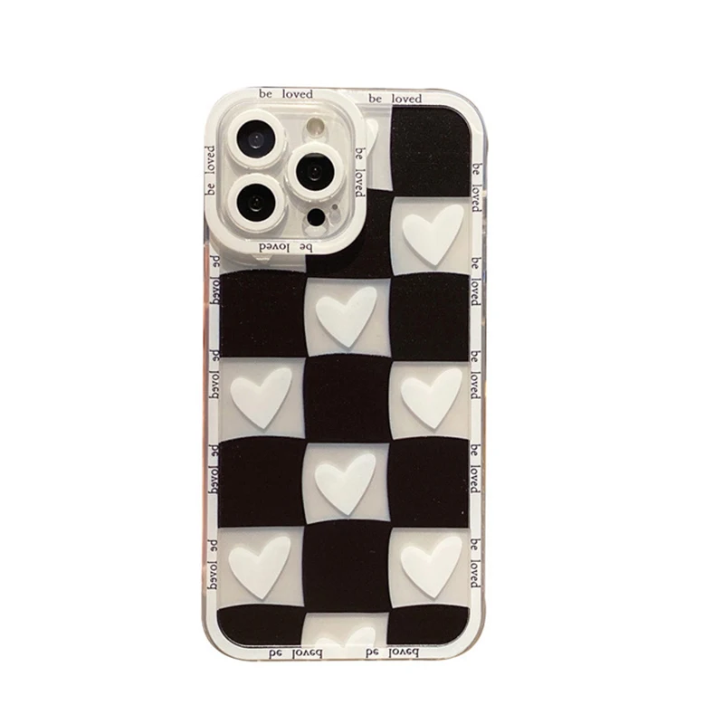 

Transparent Color Blocking Phone Shockproof Case For Iphone 11 12 13 Pro Max Mini 6 6S 7 8 Plus X Xr Xs Max Lens Protection Case