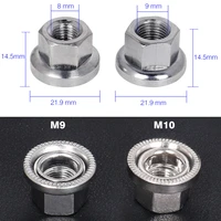 2pcs cycle hub nuts for dead flying frontrear hubs sizes m9m10 with anti skid patterns hot sale protect frame samll parts