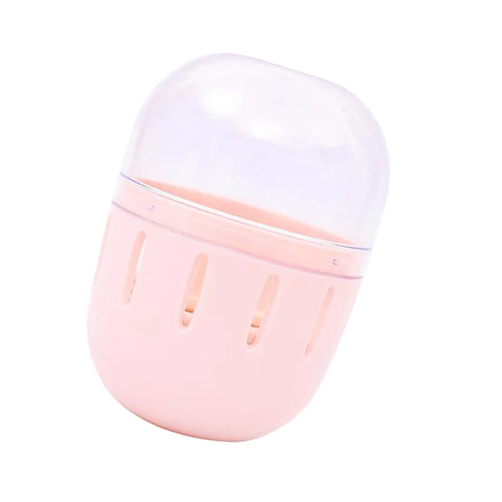 Portable Makeup Sponge Holder Dustproof with Clear Lid Beauty Sponge Blender Container Storage Box Drying Rack for Travel Home