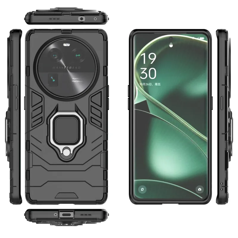 Чехол для OPPO Find X6 Pro X3 X5 противоударный силиконовый бронированный ПК Мягкий ТПУ