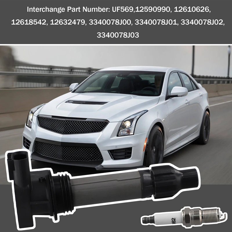 6 катушек зажигания + иридиевых свечей для Buick Chevrolet Saturn GMC 3.6L UF569