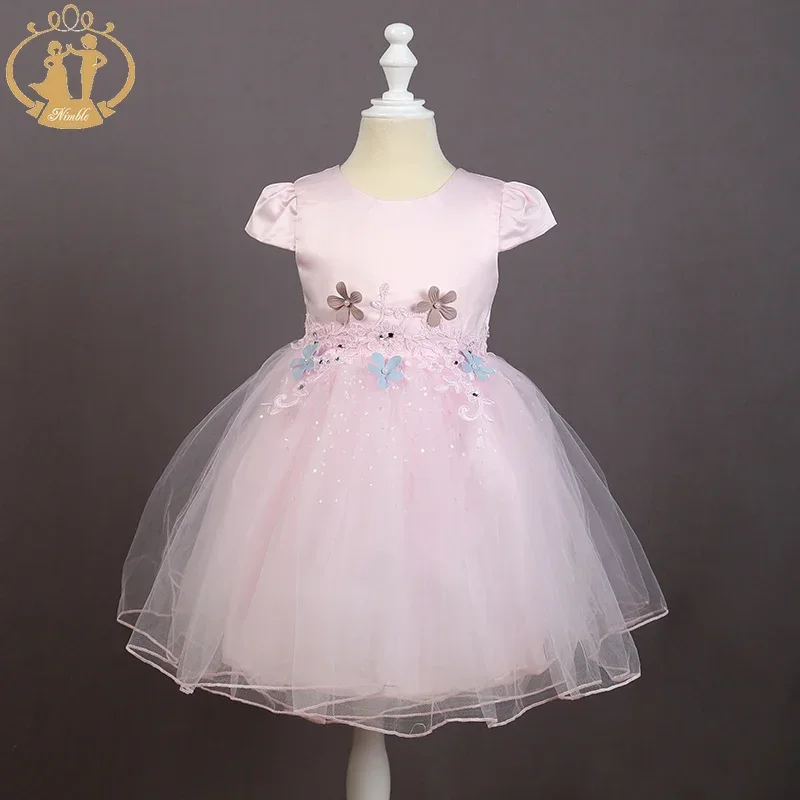 Одежда для девочек с цветами и блестками подружки невесты на свадьбу день