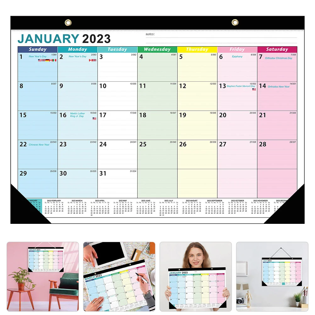Calendar 2023-2024 Wall Calendar Desktop Planner Desk Calendar 2023 Desk Calendar for Home Decoration