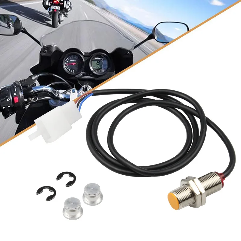 

1X Sensor Wire Cable + 2X Magnet Motorcycle Digital ATV Odometer Speedometer Tachometer Sensor