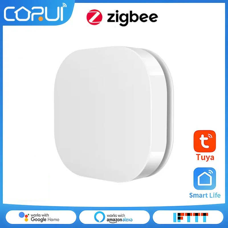 

Умный кнопочный переключатель CORUI Tuya ZigBee, беспроводной пульт дистанционного управления одним ключом, сцена, несколько сцен, умное управлени...