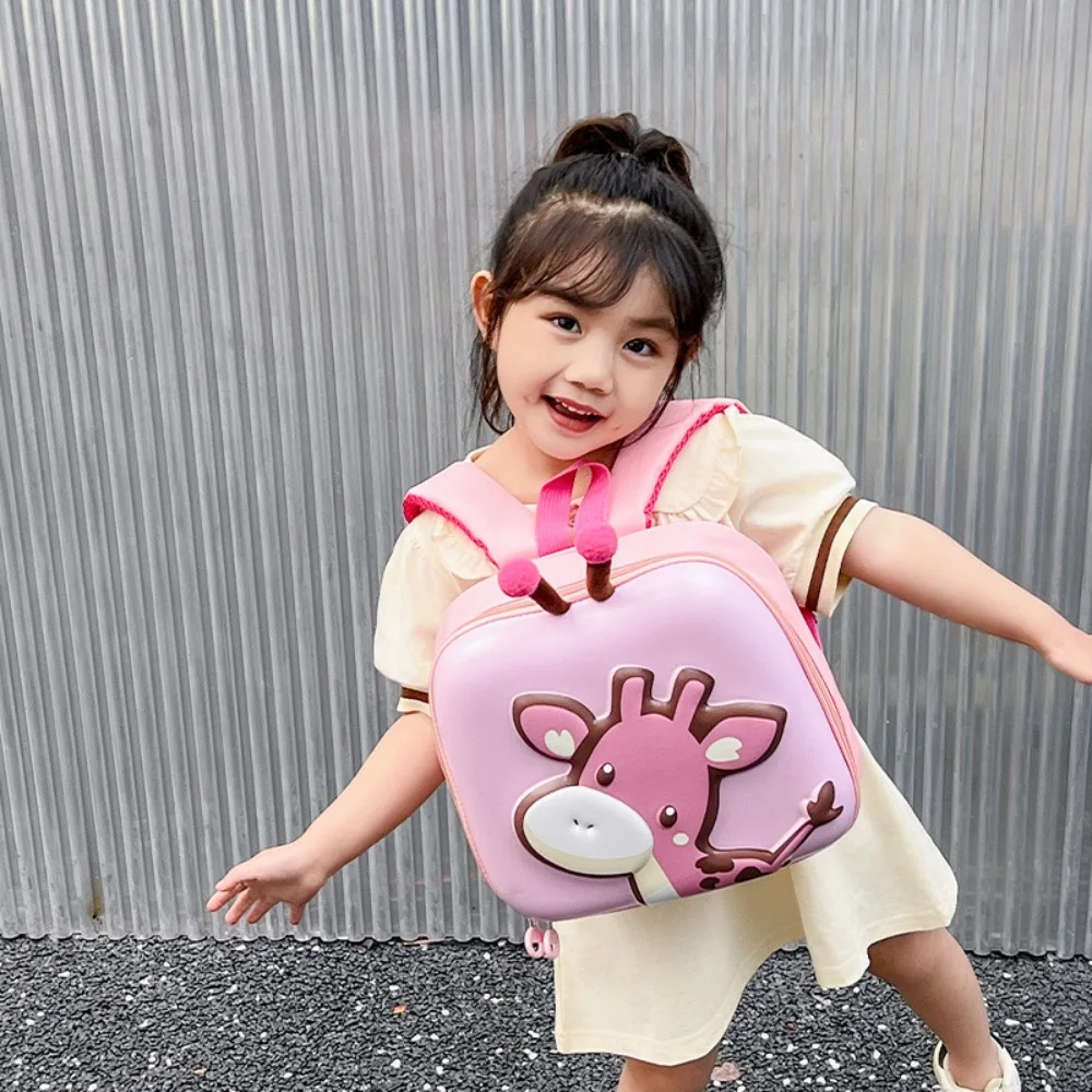 Квадратный детский рюкзак с рисунком оленя жесткий чехол большая вместимость Y2K