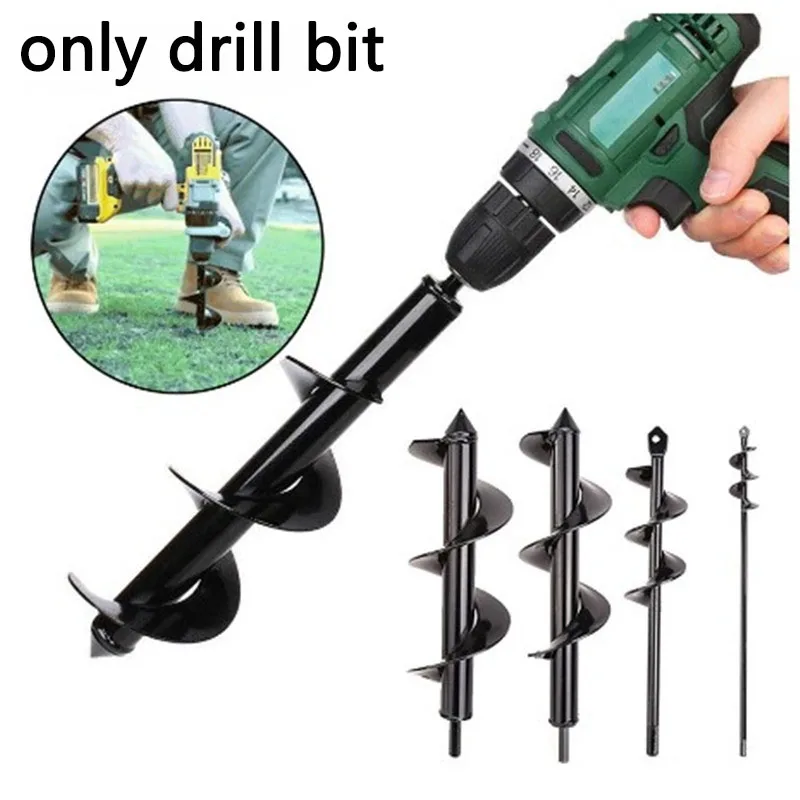 

Spiral Seedling Soil Planting Drill Bit Drill Loose Digging Bit Pit Bits Ground Garden Twist Diggings Tools Hand Spiral Holes