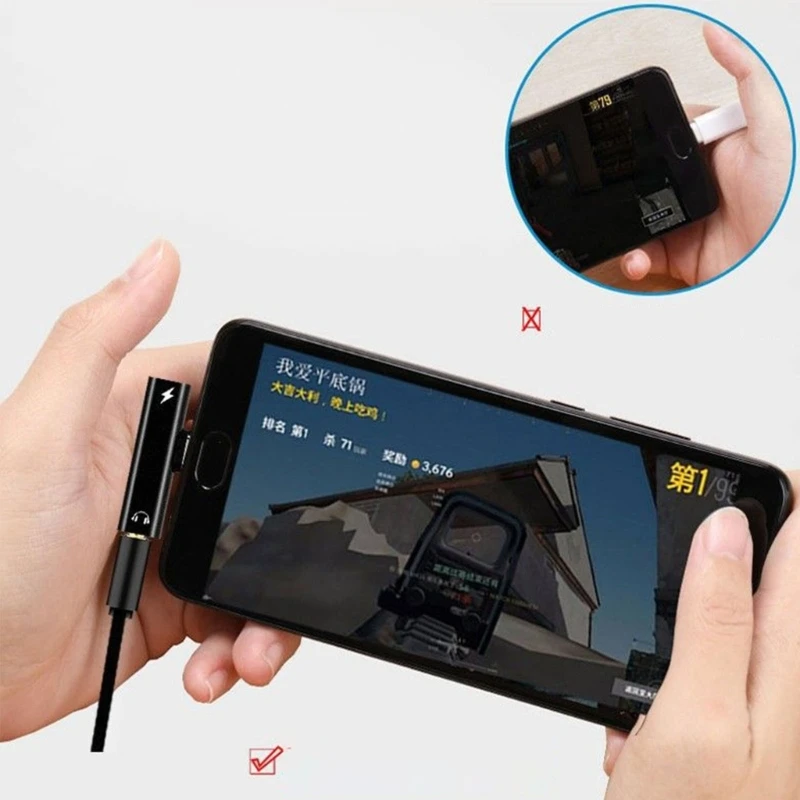 2в1 USB C до 3 5 мм гнездовой разъем для наушников + адаптер зарядного устройства типа