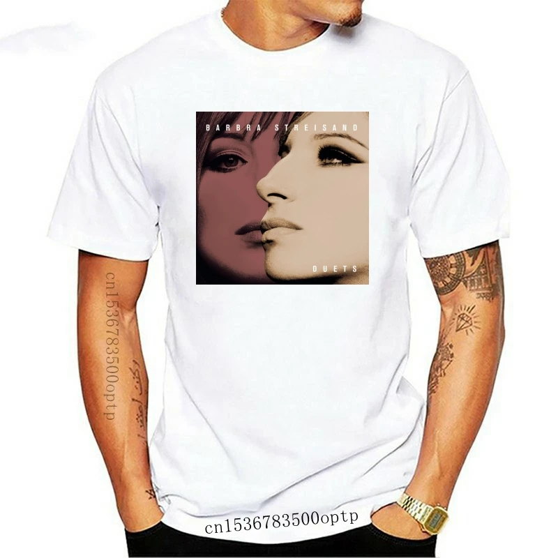 

Модная Новая мужская футболка Barbra Streisand Duets с коротким рукавом и круглым вырезом, забавная футболка S, новинка, футболка для женщин