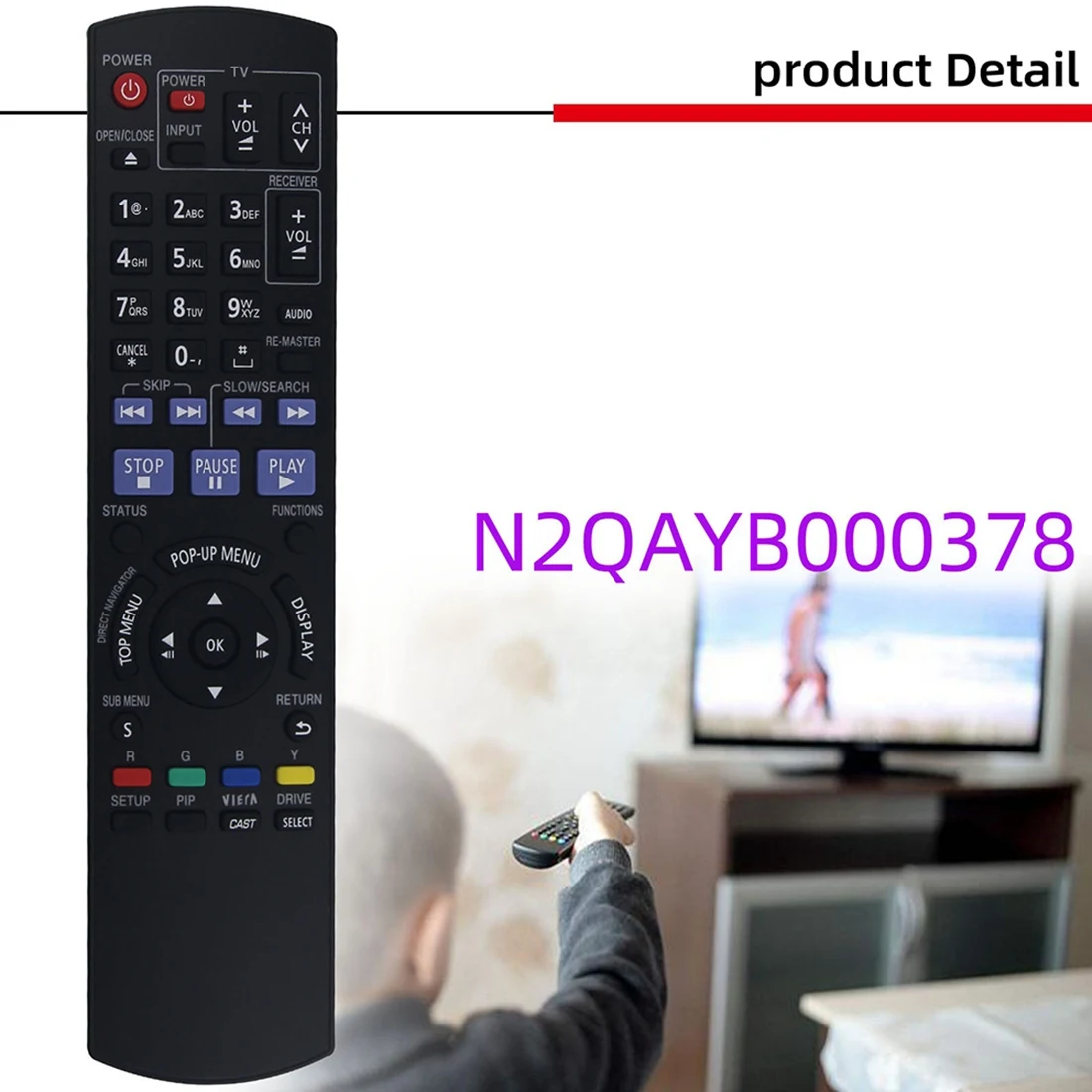 Пульт дистанционного управления N2QAYB000378 для Panasonic blu-ray диска