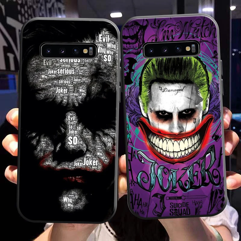 

Marvel Bat-Man Joker Clown For Samsung Galaxy S10 S10 Plus S10E S10 Lite S10 5G Phone Case Black Back Coque Funda Carcasa