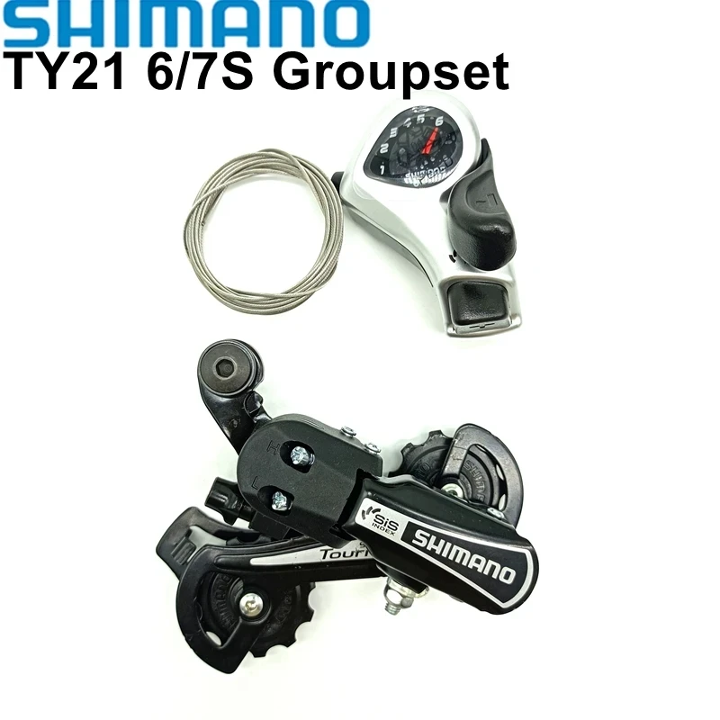 

Shimano TY21 6/7 Speed Groupset RD-TY21 GS Bike Rear Derailleur Tourney SL-TX50 Shifter Lever 6S 7S SL TX50 Trigger