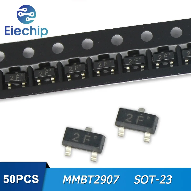 

50pcs/lot MMBT2907 SOT-23 2F SOT23 PNP Transistors