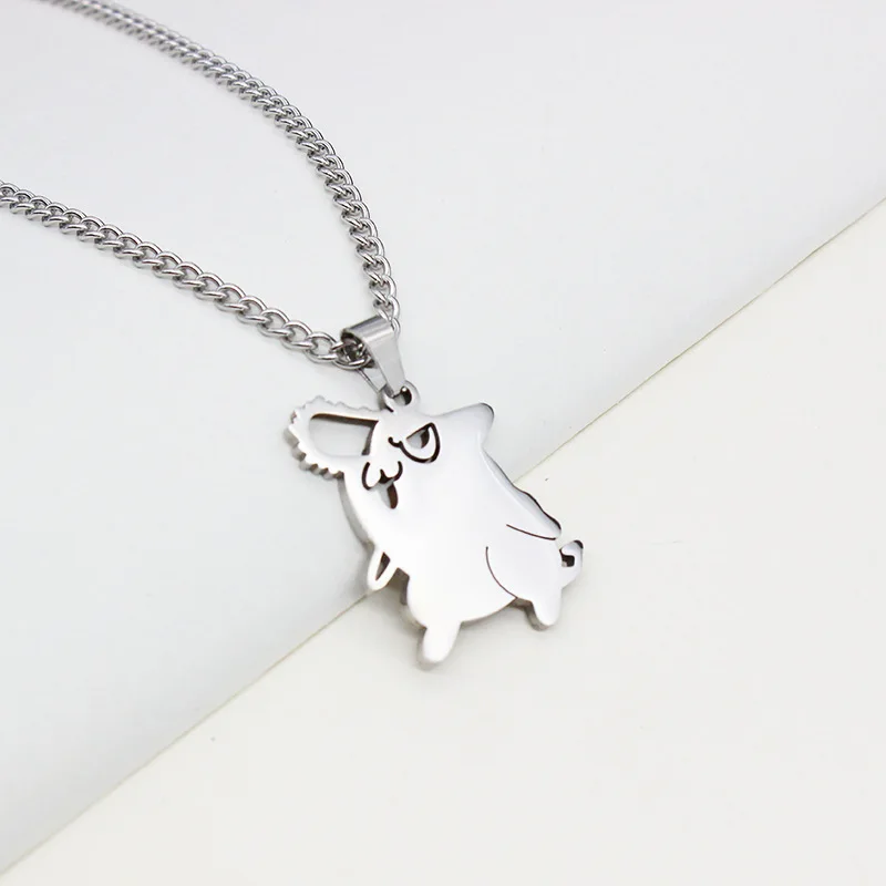 

Anime Chainsaw Man Necklace Cute Cartoon Stainless Steel Necklace Student Kawaii Pendant Jewelry Accessories Boys Girls Gift Toy