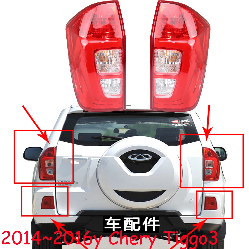 1 шт. автомобильный бампер Tiggo3 задний фонарь Chery Taillamp 2014 ~ 2016y автомобильные