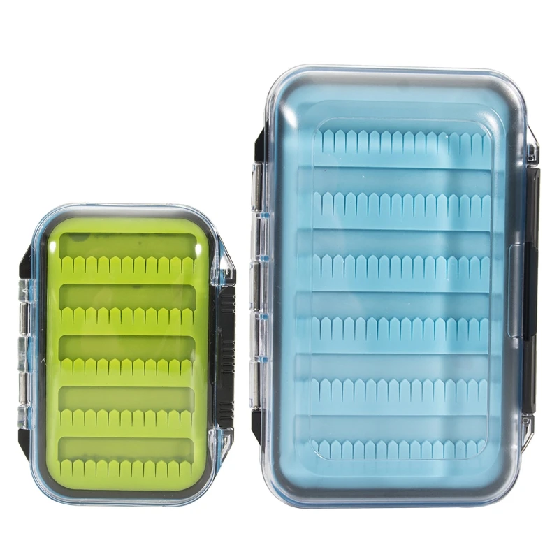 

Fly Fishing Box Fly Box with Clear Grip Transparent Lid Waterproof Fishing Box NEW