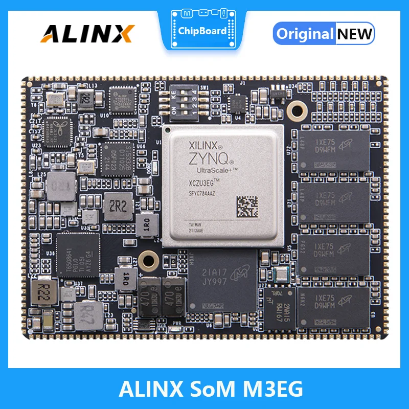 ALINX SoM M3EG: Xilinx Zynq UltraScale + MPSOC AI XCZU3EGSoM система на модульном отверстии для штампов