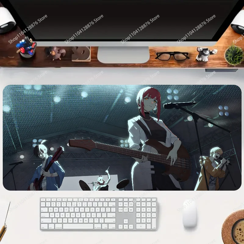 Фото 1pc Hot Anime Chainsaw Man Makima Non-slip Mouse Pad Suitable For Office Computers Laptops E-sports Game Desk Mats XXL Keyboard №4