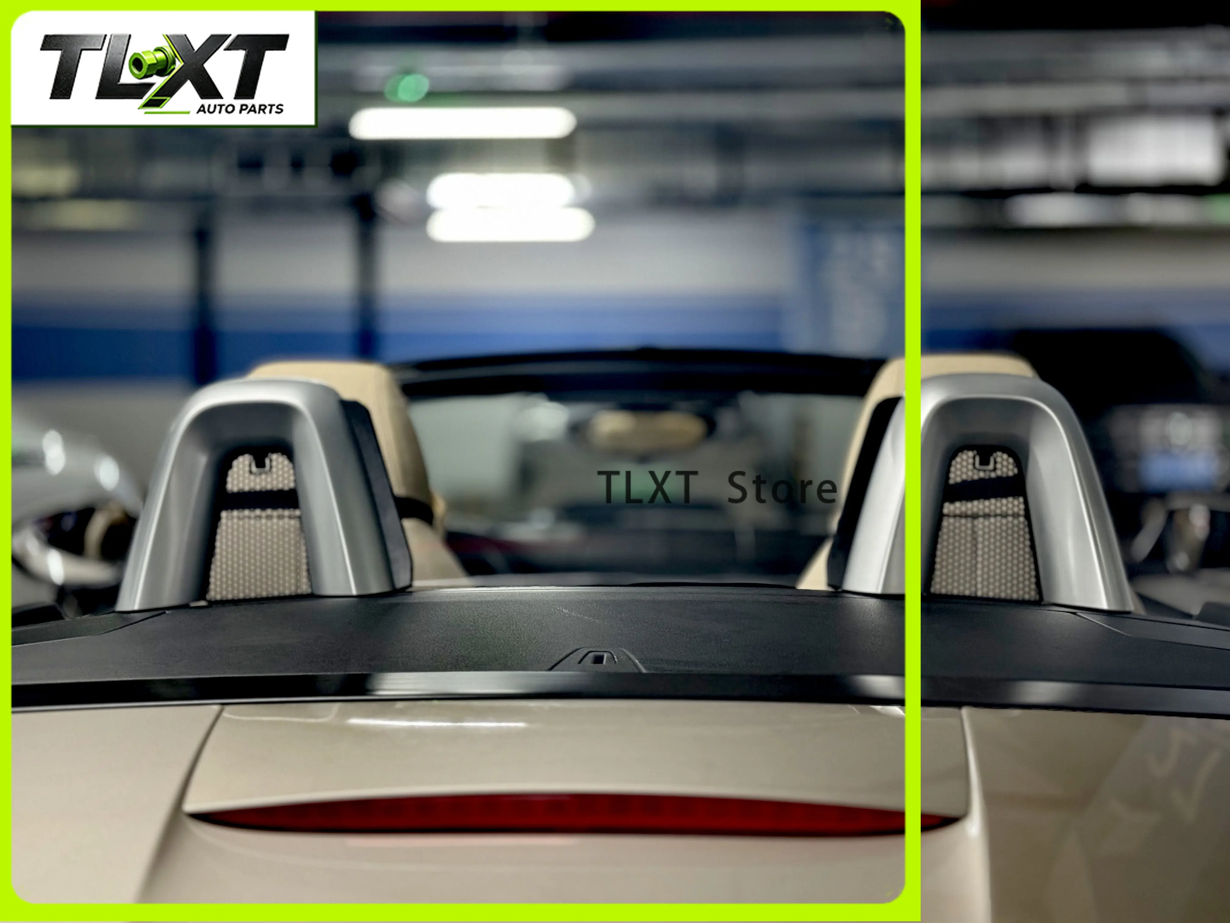 Фото Ветровой дефлектор TLXT для BMW Z4 E89 2009-2015, прозрачный дефлектор для левой и правой сторон, сетка на защитной раме. №4