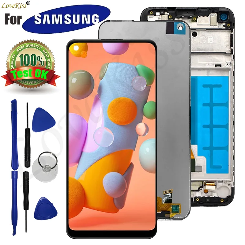 

For Samsung Galaxy A11 A115 SM-A115F SM-A115M LCD Display Touch Screen Digitizer Sensor Front Panel Glass Assembly Replacement