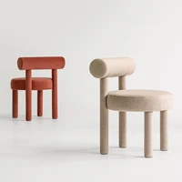 modern minimalist home nordic designer creative dining chair back chair hotel lounge chair restaurant soft bag back chair