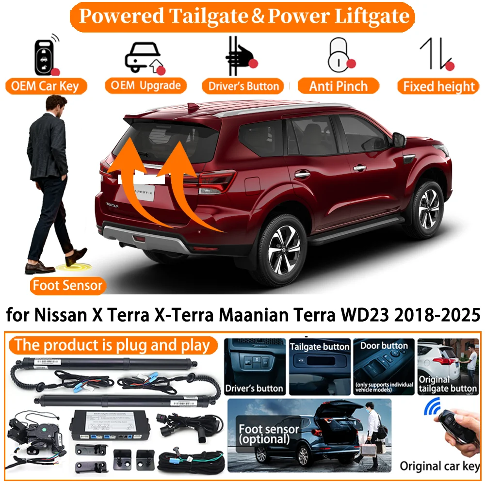 Фото Система электропривода багажника OEM для Nissan X-Terra WD23 2018-2025: Комплект автоматического электрического открывания багажника №1