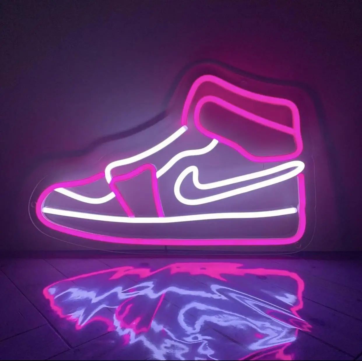 Air Boot Sneakers Shoe Neon Sign Acrylic Wall Decor Neon Lamp Light for Man Cave Beer Pub Bar