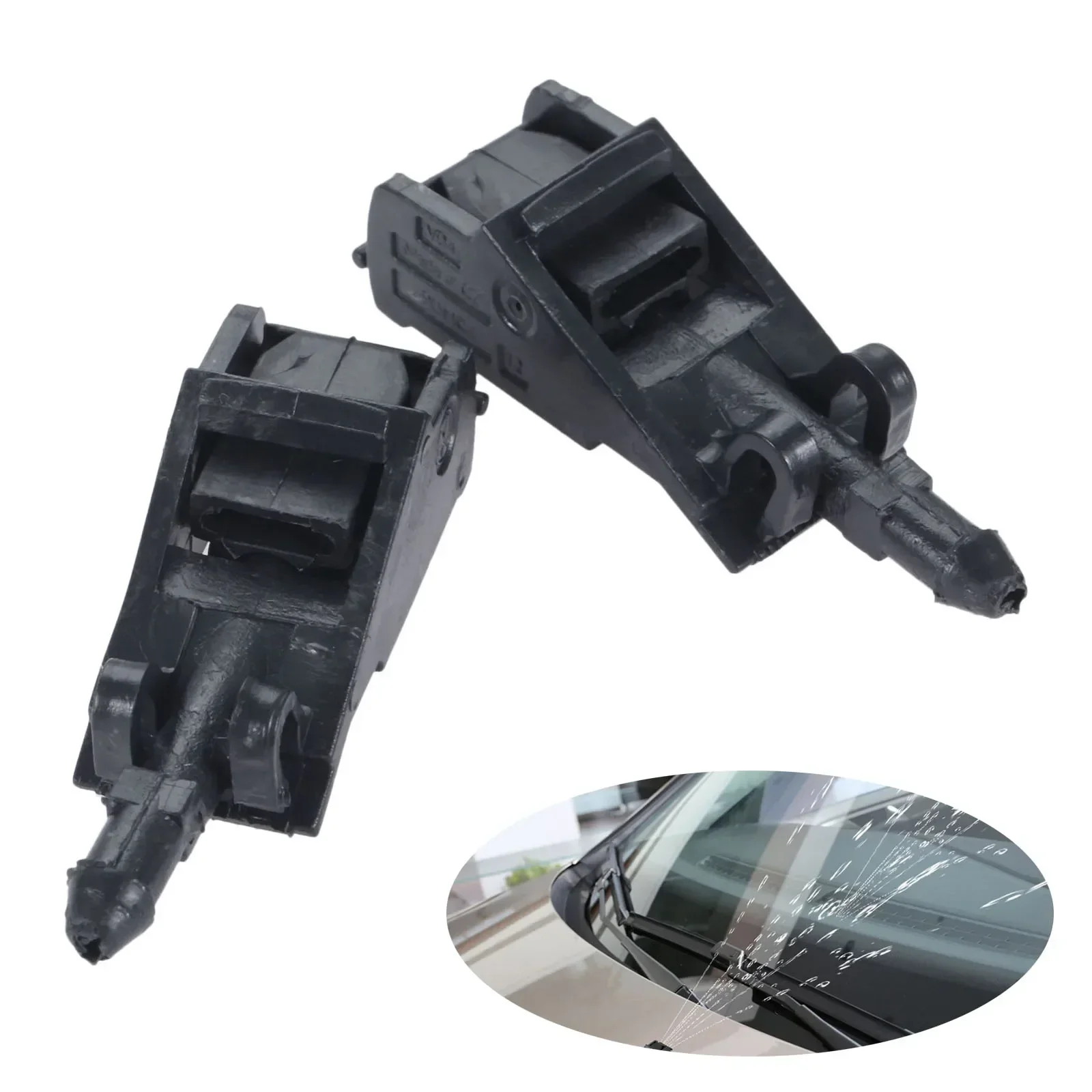 

6RD 955985 6Е 0955985 Б 6Е 0955985 Подходит для Golf Jatta Bora MK4 Passat B5 Polo 2 шт. насадка для омывателя переднего стекла, форсунка для стеклоочистителя