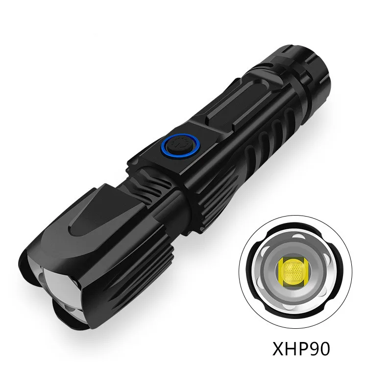 Led Flashlight Ultra Powerful Rechargable Bicycle Light Tactical Flashlight Outdoor Lighting For Hunting Latarka Police Lights