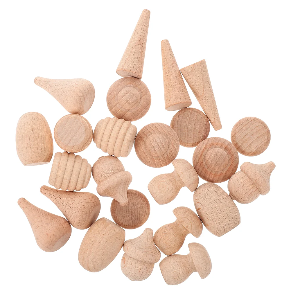 

Wooden Unfinished Mushroom Wood Ornament Diy Mushrooms Acorns Decor Christmas Graffiti Unpainted Painting Figurines Block Crafts