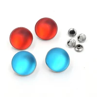 20sets matte process pearl buckles duplex clothes nail metal rivets clothing accessories acrylic diamond button snaps