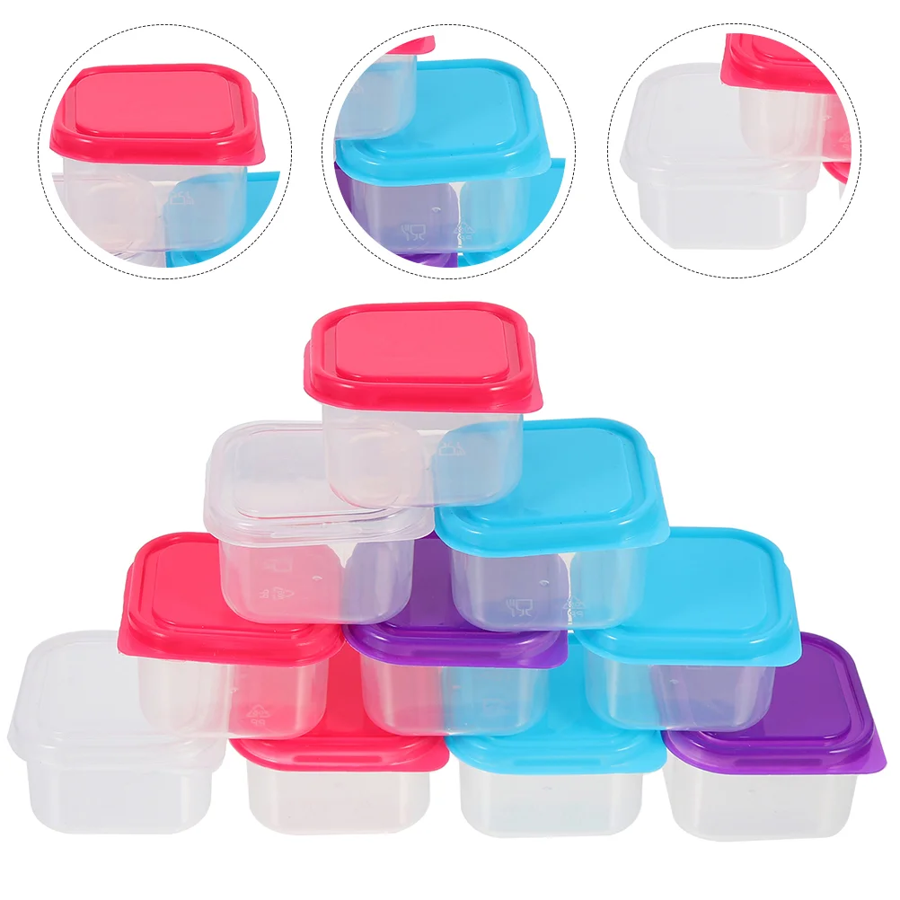 

Containerskidsstorage Accessories Container Bins Cups Deli Reusable Dressingfreezer Fridge Stackableairtight Boxes Portion Shot