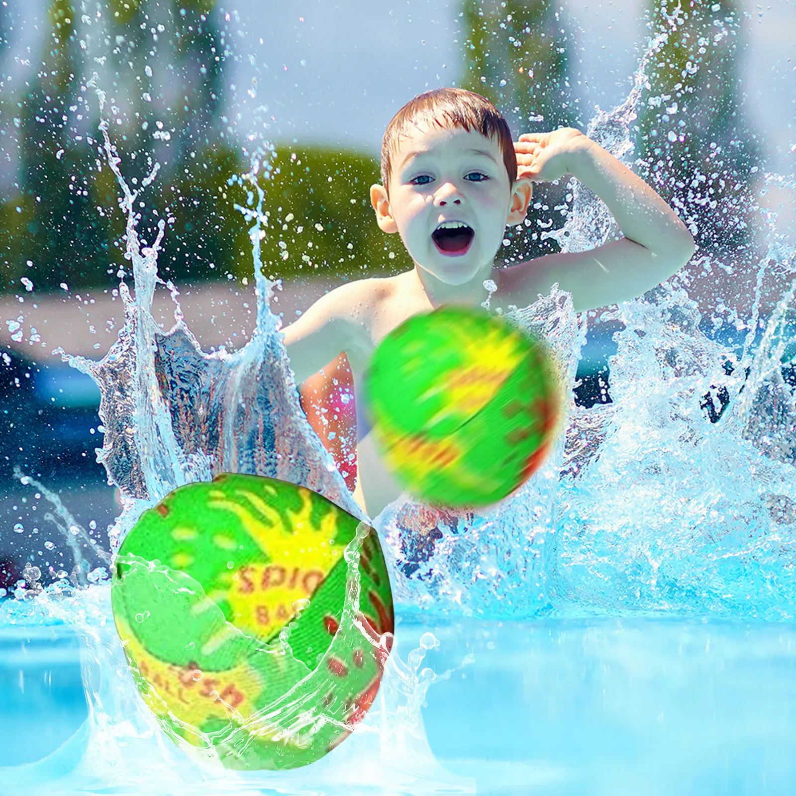 

5Pcs Kids Water Absorbent Splash Balls Summer Game Supply for Children Kids Summer Holiday Party Activities