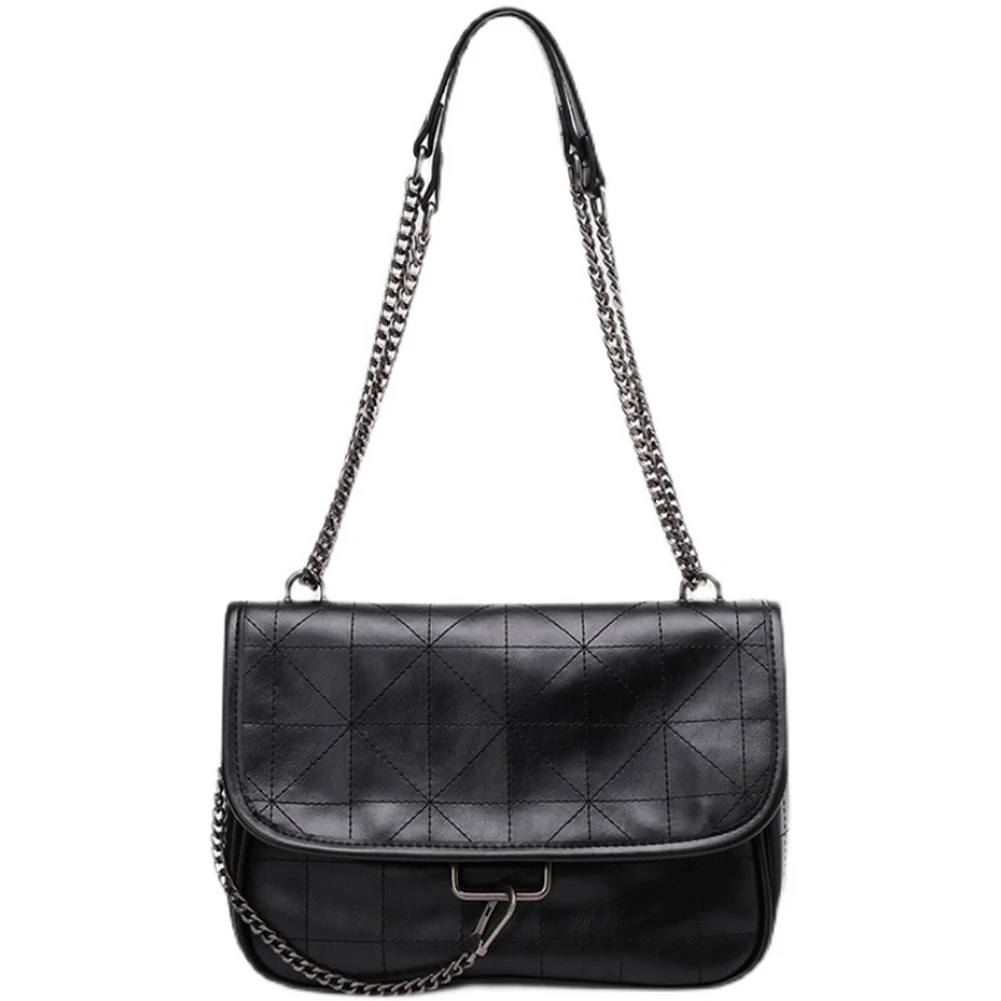 

Rhombus Shoulder Messenger Bag Women Korean Fashion PU Leather Chain Handbags for Ladies Outdoor Shopping Business
