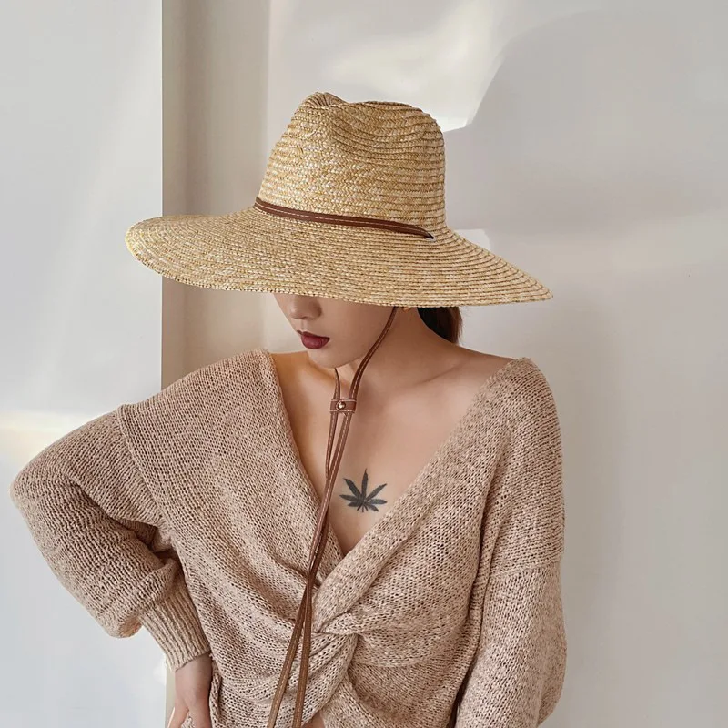 

Environmental Protection Straw Straw Woven Big Brim Sun-Proof Sun Protection Hot Selling Cross-Border Sun Hat