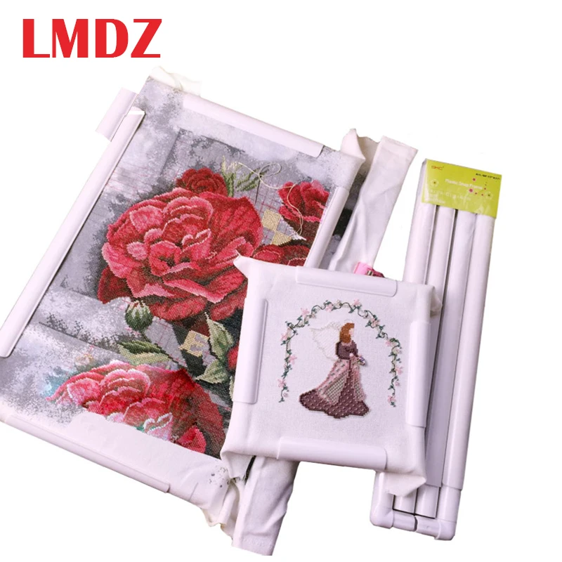 

LMDZ Square Shape Embroidery Frame DIY Embroidery Hoop Cross Stitch Craft Tool Handhold Square Rectangle Shape Hoop