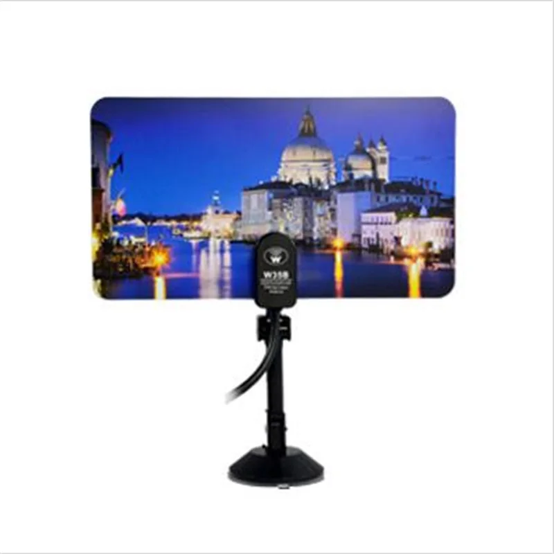 TV Antenna   Digital Indoor TV Antenna   HD/DTV/UHF/VHF/FM  Gain 35dBI IEC connector   with Sucker