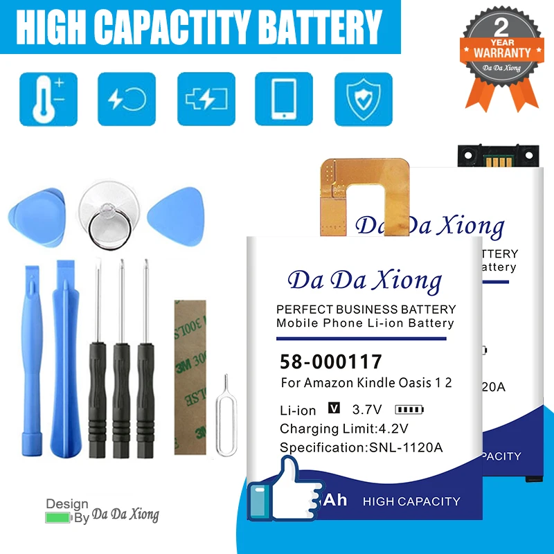 Аккумулятор 3555A2L 58-000068 для Amazon Kindle Fire Kids Oasis HD KO 1 2 3 6 7 