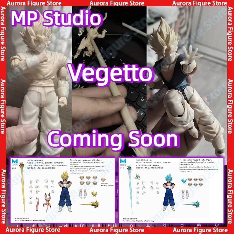 Фото Предзаказ: Фигурка MP Studio Vegetto 01A/01B 1/12 Dragon Ball Z SHF Super Saiyan SSJ Vegetto 3.0, аниме-фигурка, модель из ПВХ, подарок №1