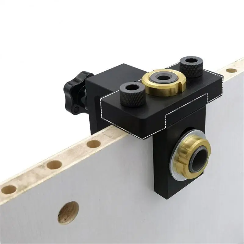 

Hole Puncher Pocket Hole Jig For Wood Working Woodworking Positioning Punch Pocket Hole Jig Kit Multifunction 3 In 1 Black