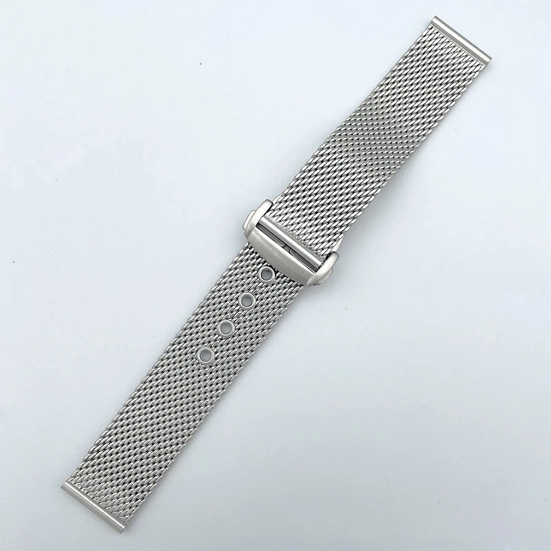 

20mm Stainless Steel Strap Mesh Strap Fit For Omega Seamaster 007 Milan Net 300 Butterfly Ocean Universe Series