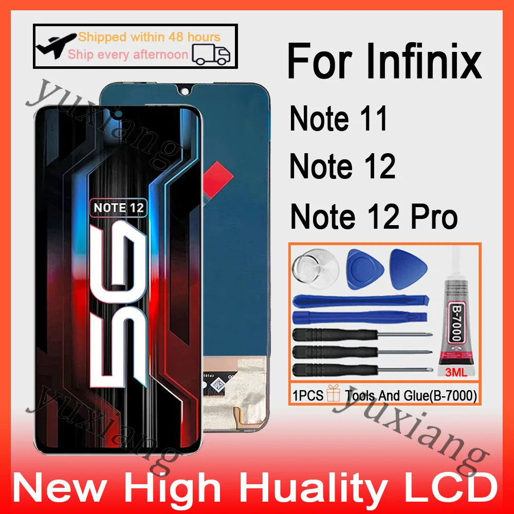 

Original For Infinix Note 11 X663 Note 12 G88 X670 G96 Note12 2023 5G X671 12 Pro X676B X676C X671B LCD Touch Screen Replacement