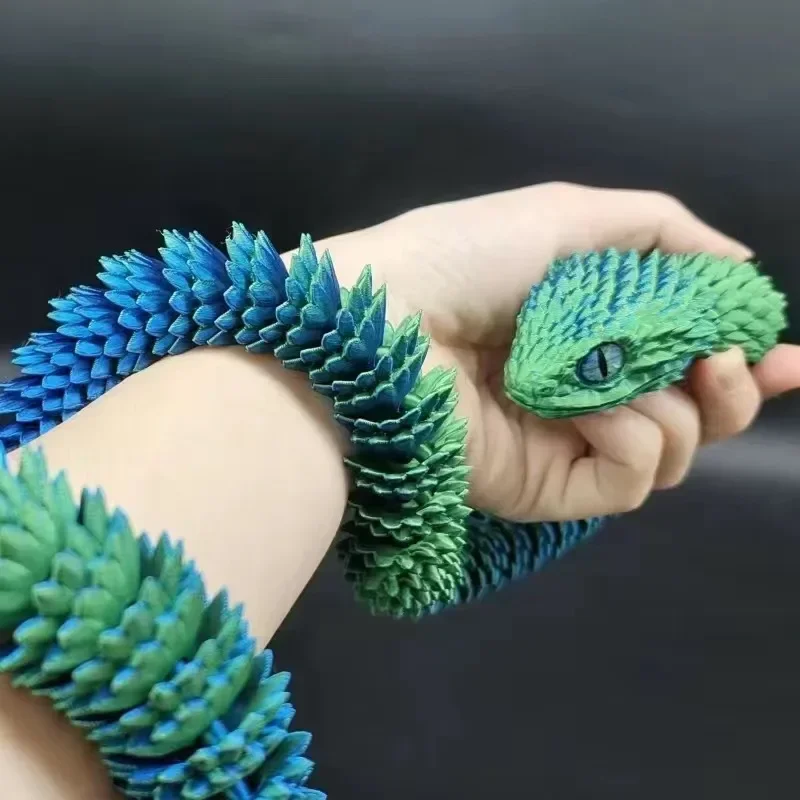 

Миниатюрная 3D печатная змея из пластика