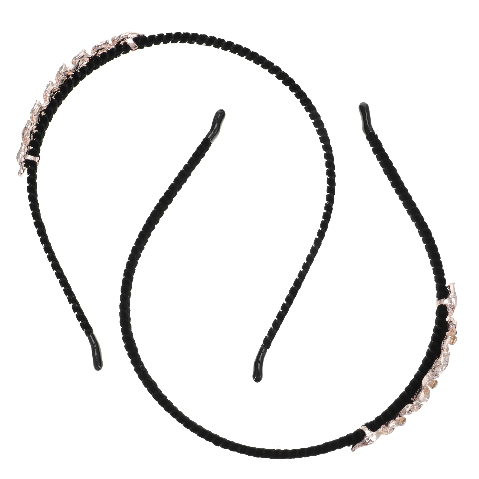 

2Pcs Fashion Rhinestone Hair Bands Luxury Hair Accessories