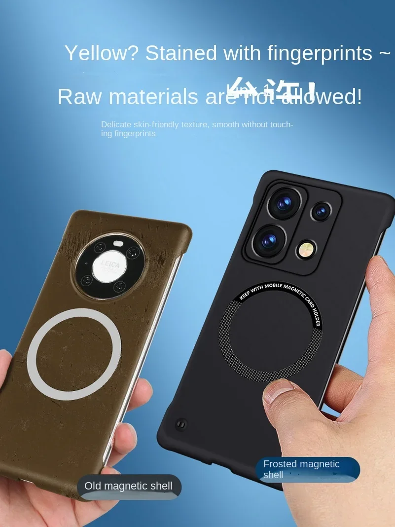 Матовый ультратонкий чехол без рамки из поликарбоната для Xiaomi Redmi Note 13 Pro Plus Note13