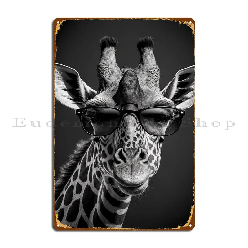 

Металлический плакат с изображением жирафа, плакаты для гостиной, кинотеатра, паба, железная Оловянная табличка