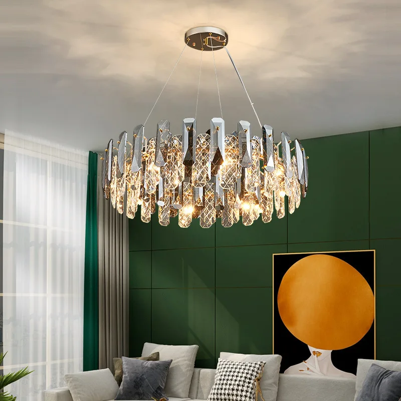 

Led Art Chandelier Pendant Lamp Light Room Decor Luxury Crystal Modern Decoration Indoor Living Bedroom Hanging House Home