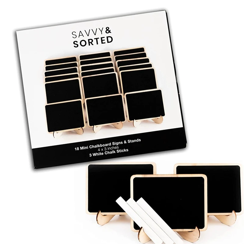 

18Pcs Mini Chalkboard Signs For Food Party Food Labels For Party Buffet Table Small Chalkboard Signs For Party